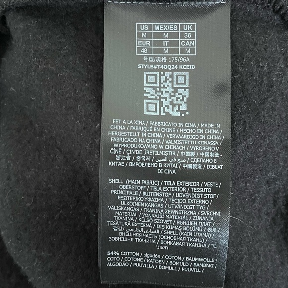 GUESS Men's Black and Cream Crewneck‎ Sweatshirt with Logo Size Medium - Picture 5 of 8